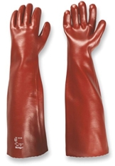 PVC-Handschuhe MEMPHIS 60 cm rot Gr. 10 -